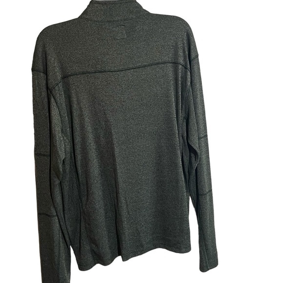 Vintage 1946 "Space Dye" 1/4 Zip Pullover Moss Green - Picture 4 of 6